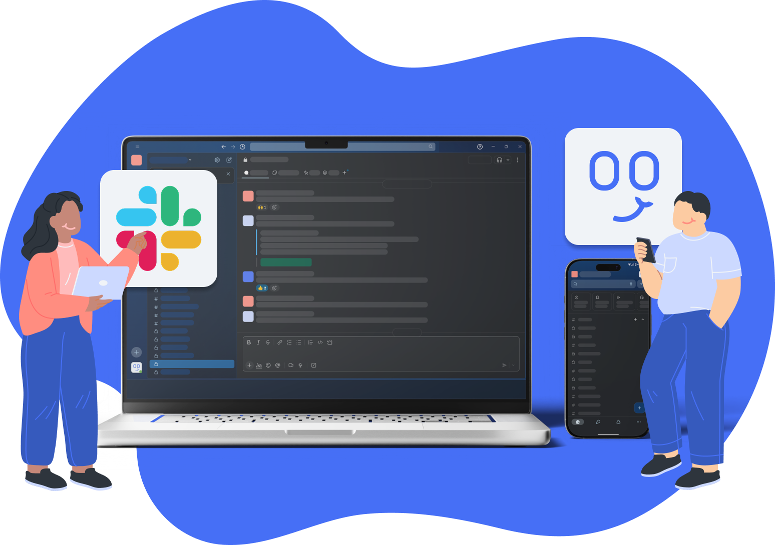 Hero Slack Download Landing Page